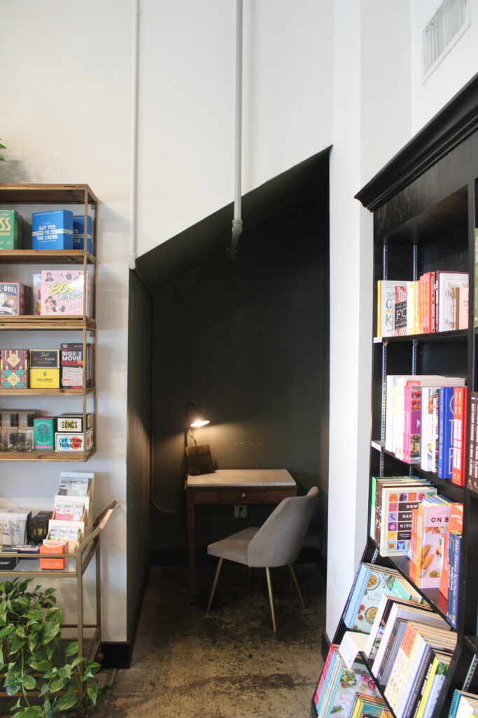 A Secluded Space: Discover the study space tucked away in one of the corners of the bookstore providing a minimally distracting environment for those who need it.